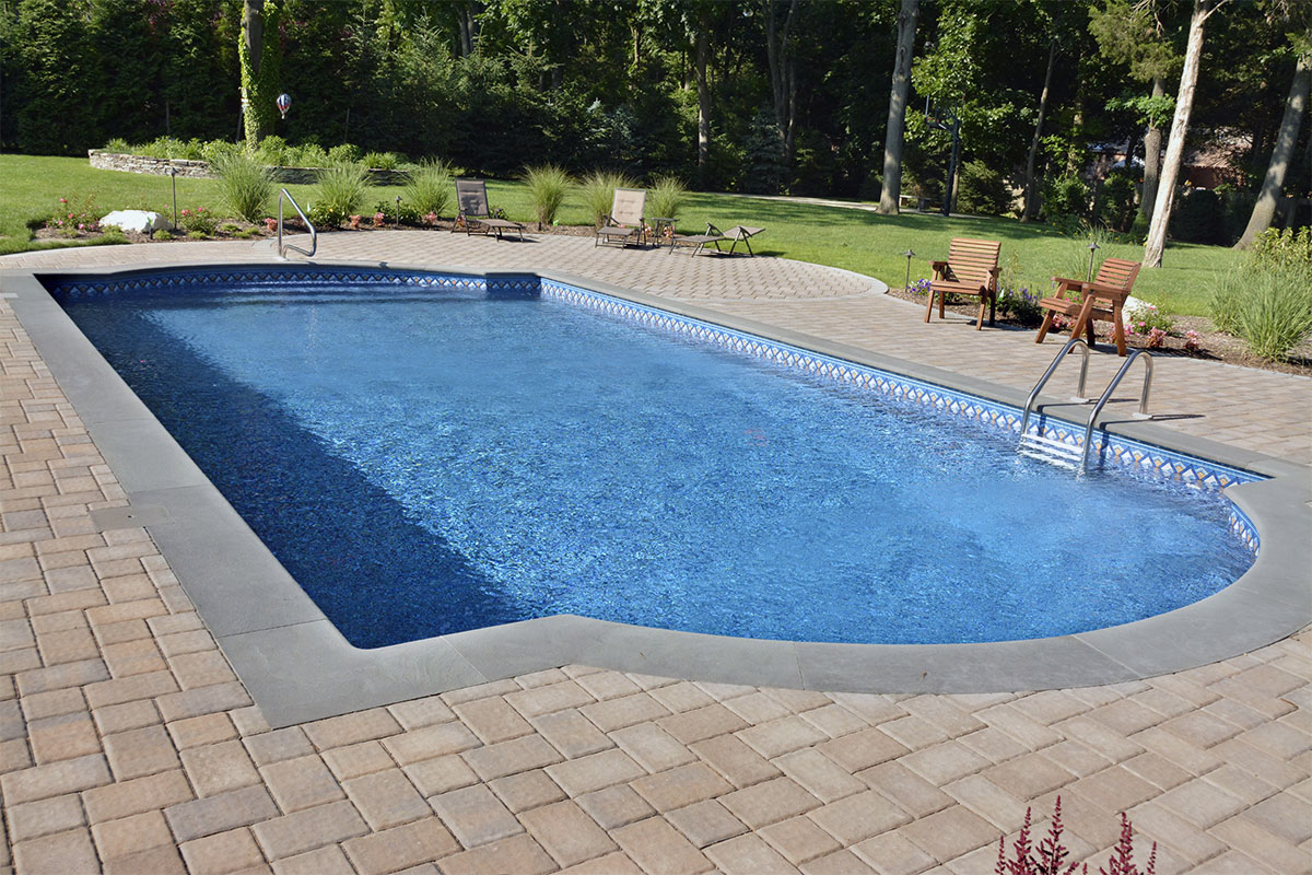 Blue Stone pool coping in Dundalk, MD